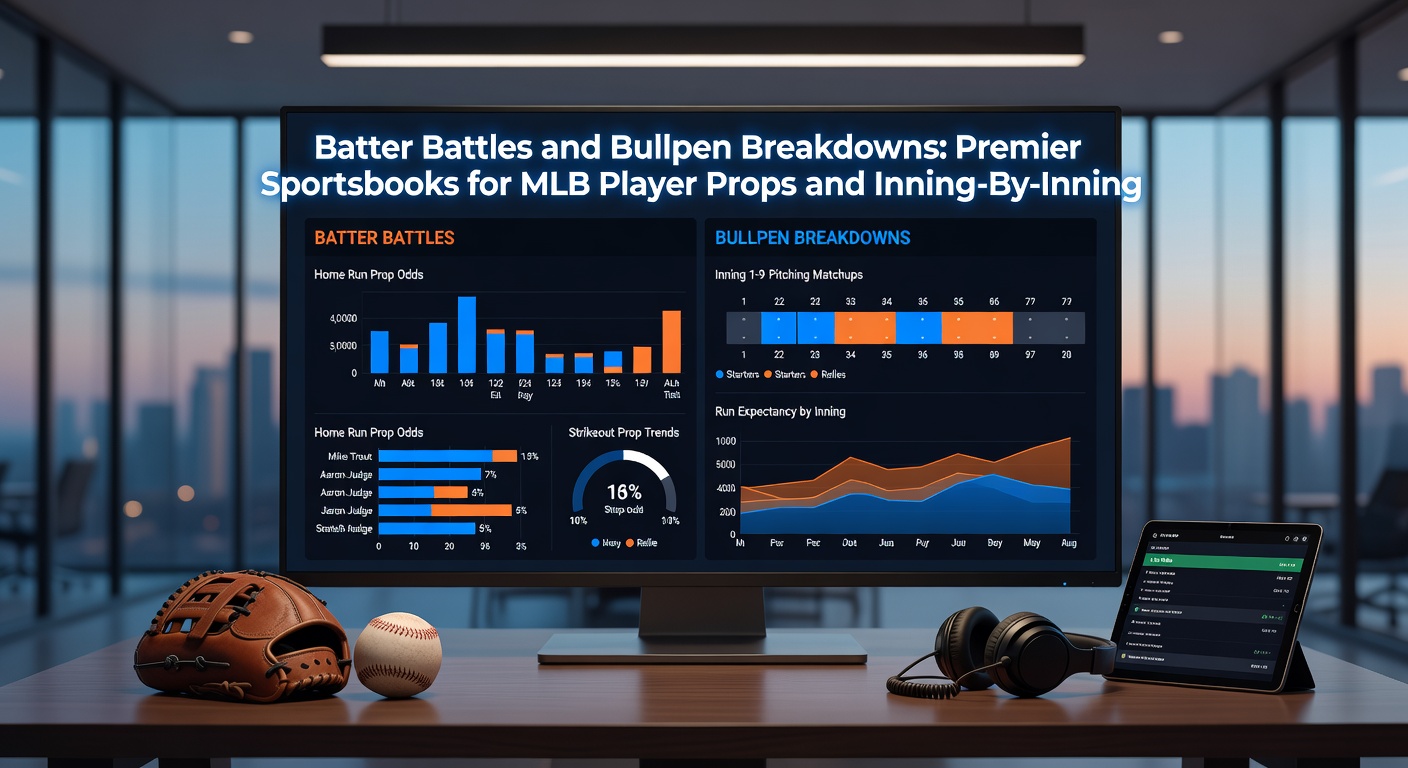 Close-up of a sports betting app interface displaying inning-by-inning live lines for an MLB game, highlighting bullpen props and batter strikeout odds