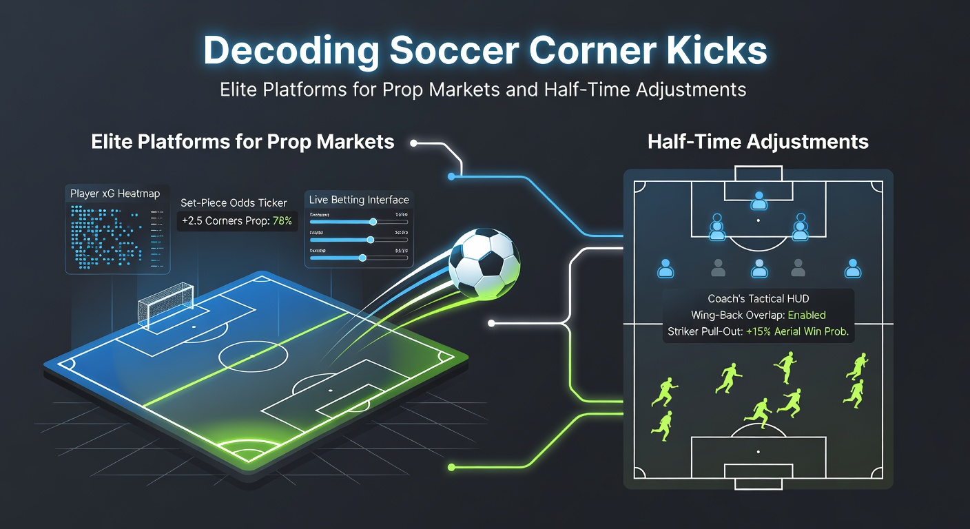 Soccer players contesting a corner kick during a high-stakes match, highlighting tactical setups and betting opportunities