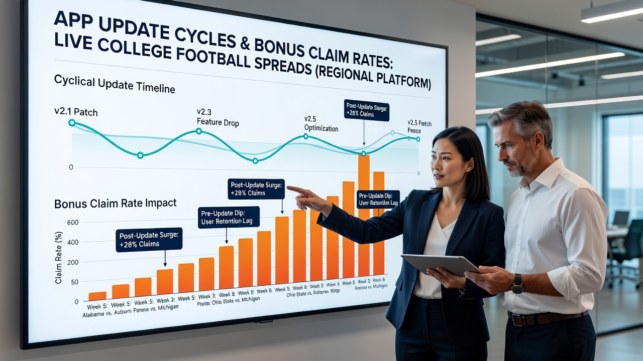 User interface showing bonus claim options during a live college football spread on a regional betting app