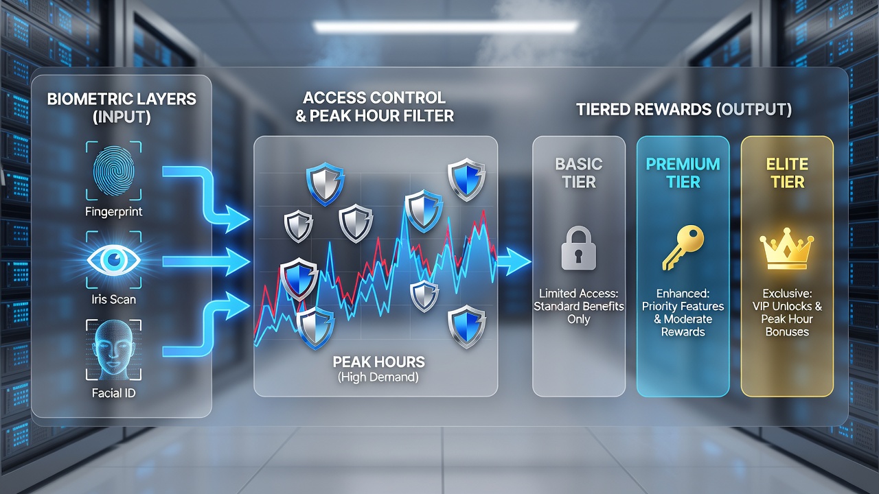 Peak-hour dashboard showing tiered rugby betting rewards after biometric authentication