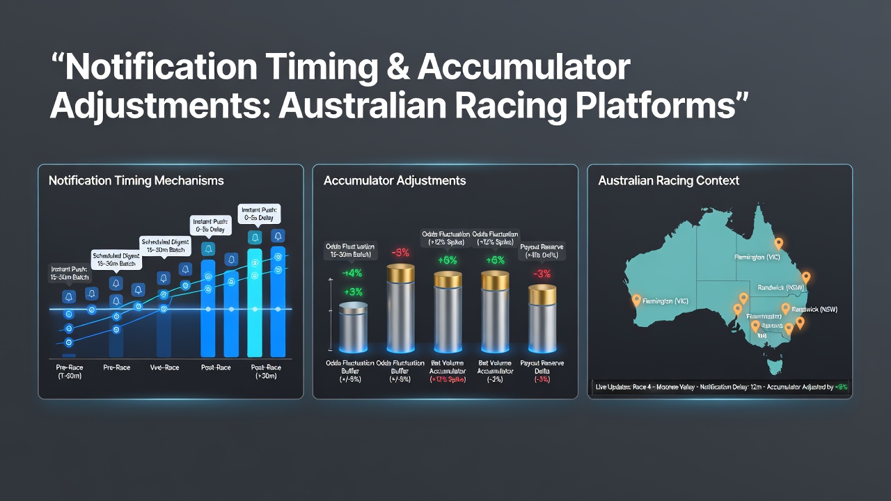 Mobile screen displaying accumulator bet adjustments during an Australian rules football match with timestamped notifications